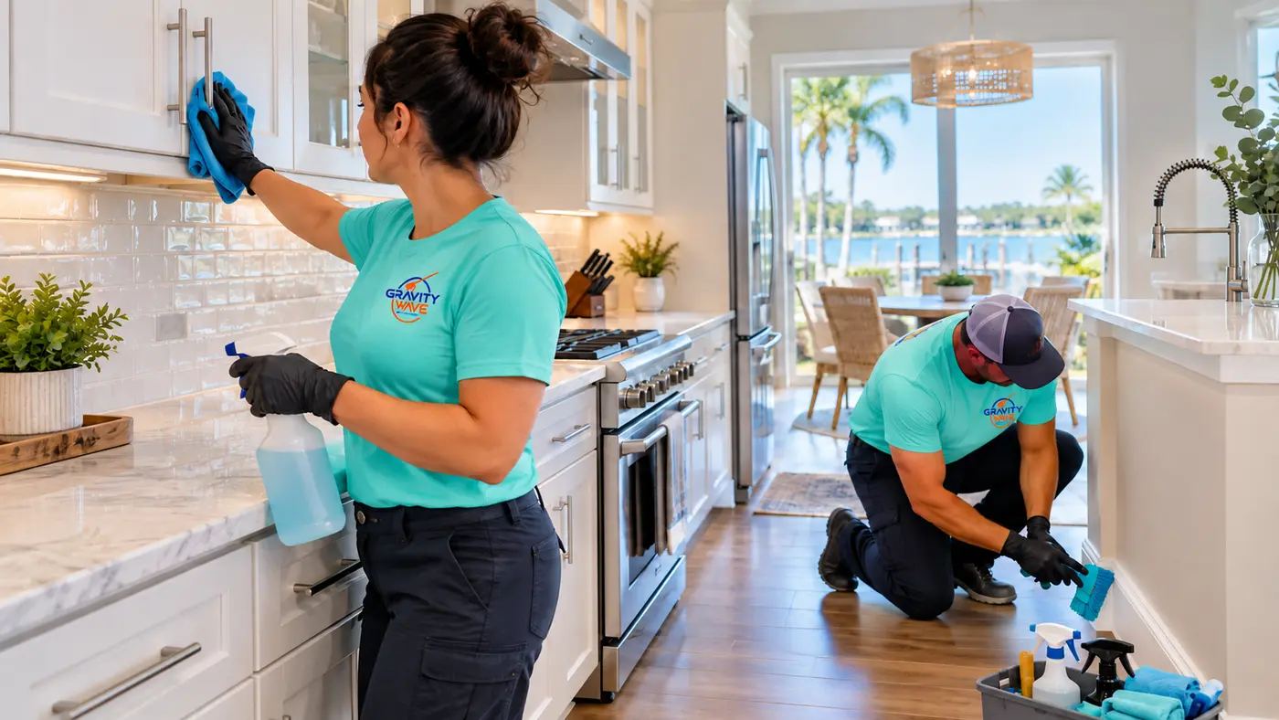 Illustrative image of monthly deep cleaning in a Jacksonville home